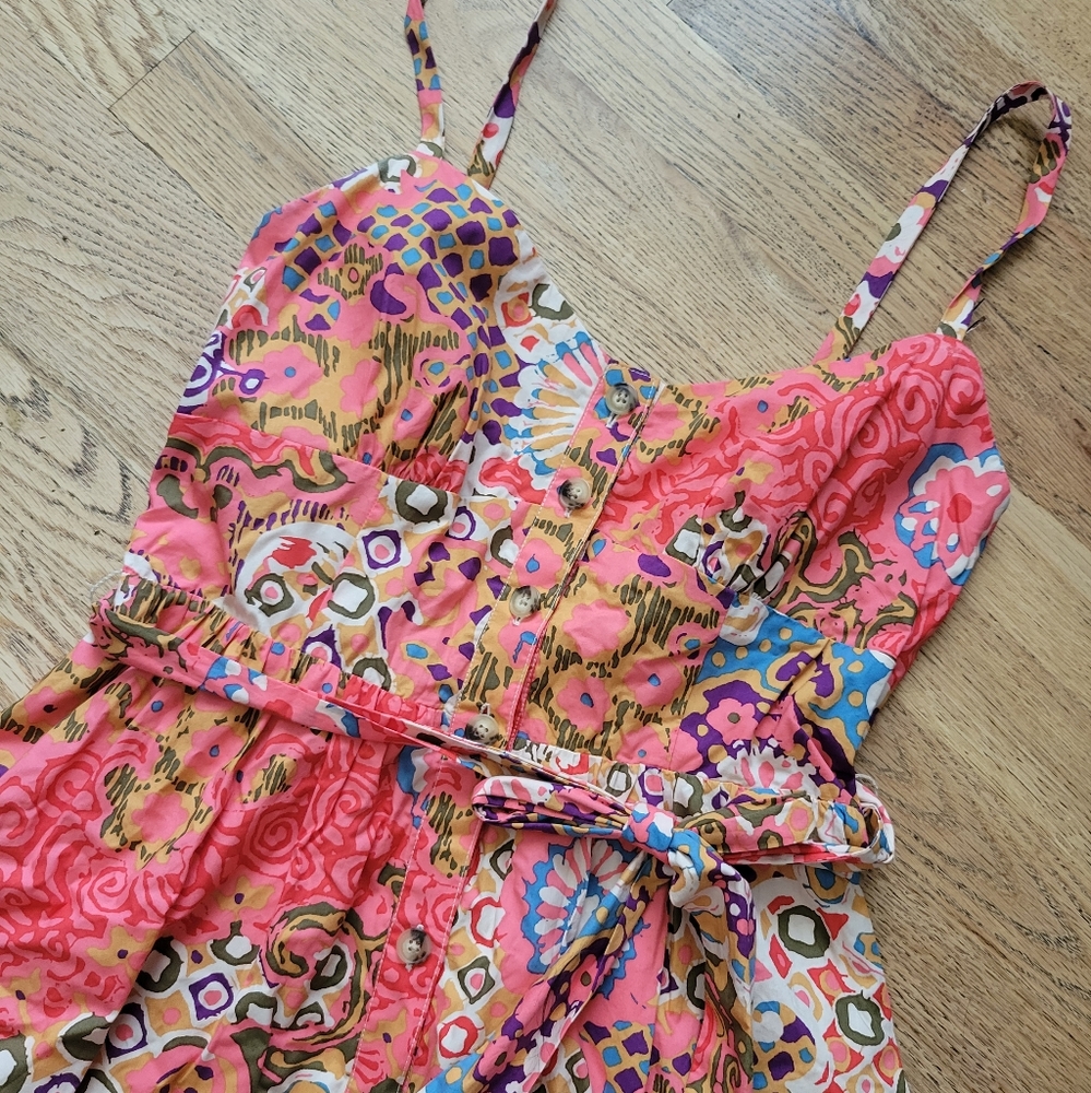 J Crew Button Front Sundress